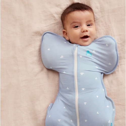 Swaddle Up™ 1.0 TOG Viscose from Bamboo Mist Blue Boats