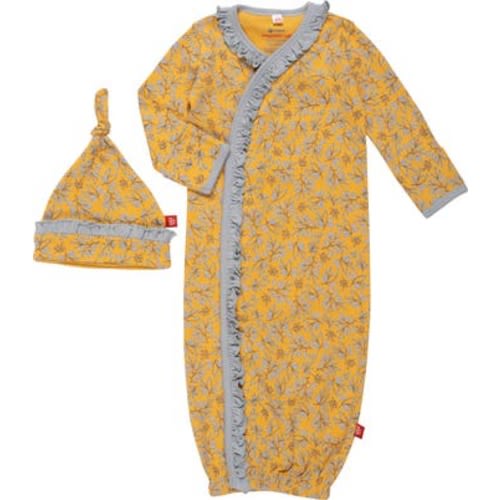 Olive My Love Ruffle Magnetic Gown & Cap Set