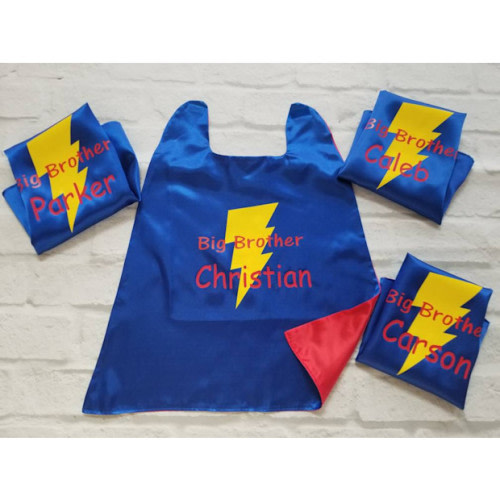 Personalized Big Brother Superhero Cape