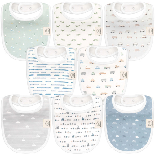 Organic Cotton Baby Drool Bibs, 8-Pack | KeaBabies