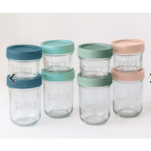Breastmilk Storage Jar Set - Ocean 4 + 8 oz