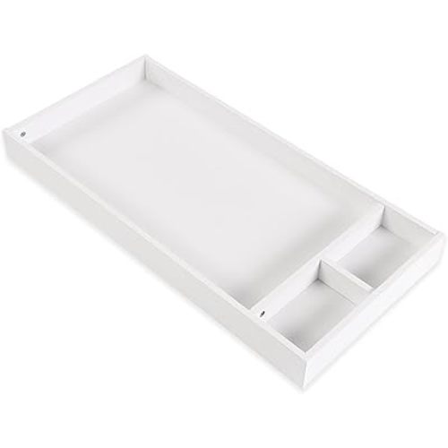 dadada Changing Tray for Lala 3-Drawer Dresser – Removable Changing Table Topper for 39" Dresser, Fits Standard Changing Pads, Secure & Easy to Attach, Baby-Safe Non-Toxic Finish, White