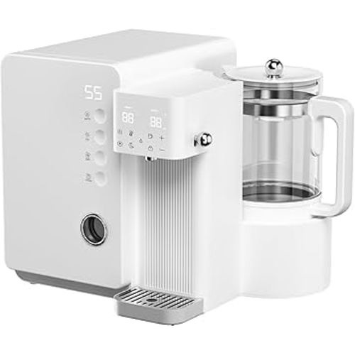 UV Sanitizer and Dryer 6-in- 1 Sanitizing Machine for Baby Bottles ，1.5L Formula Maker with Night Light 4 Temperature Control 24H Keep Warm 72H Storage