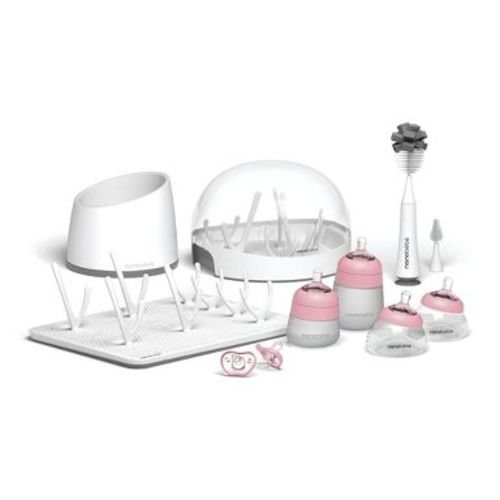 Ultimate Newborn Baby Bottle Feeding Set, Sage