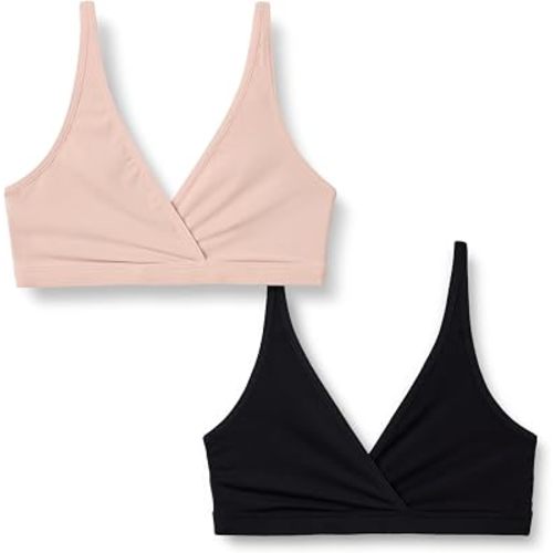 Amazon Essentials Women's Peached Microfibre Nursing Bra, Pack of 2