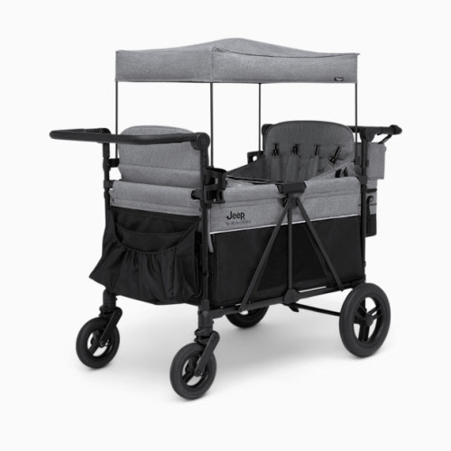 Jeep Wrangler Deluxe 4 Seater Stroller Wagon - Grey