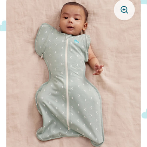 Swaddle Up™ Transition Bag 1.0 TOG Cotton Olive Moon - Medium