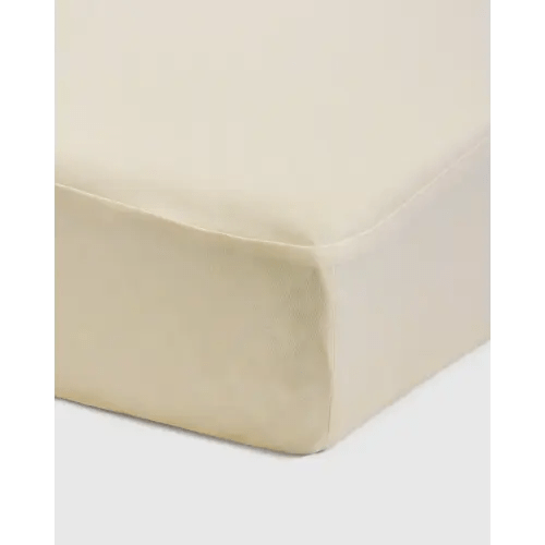 Organic Waterproof Crib Mattress Protector in Natural