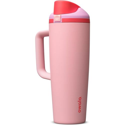 Owala FreeSip Tumbler Stainless Steel Water Bottle 30 oz Angel Food Cake