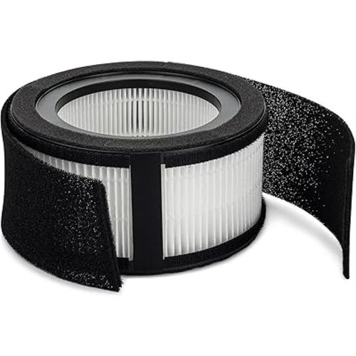 Crane Genuine Air Purifier Replacement Filter For Model EE-5067, HS-1944 HEPA Air Filter Replacement, Pack Of 1, 3-Stage Filtration For Better Indoor Air Quality