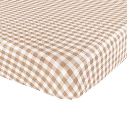 Twin Sheet in Gingham Bisque