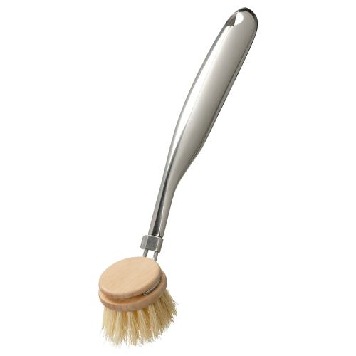 VÄLVÅRDAD Dish brush - stainless steel/beech