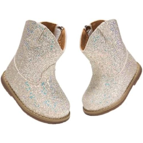 Newsonet Toddler Baby Cowboy Cowgirl Boots Infant Western Shoes All Season