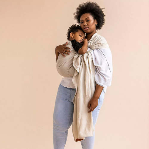 Ring Sling Baby Carrier - Sparrow/Gold Ring