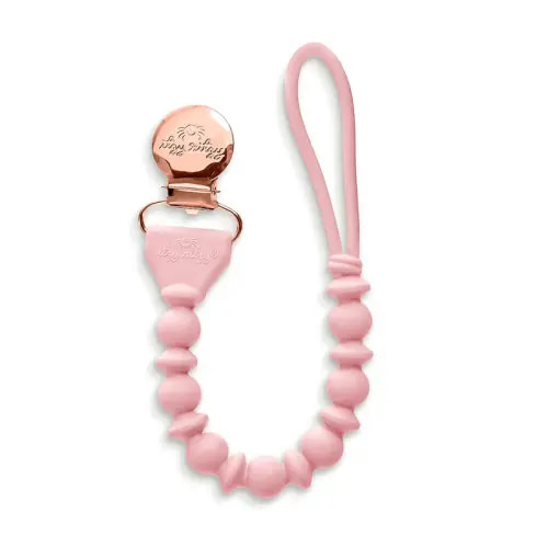 Sweetie Strap™ - Beaded Pacifier Clip - Pink
