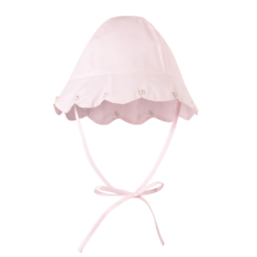 Newborn Baby Hat | Baby Pink and White Hat | Feltman Brothers
