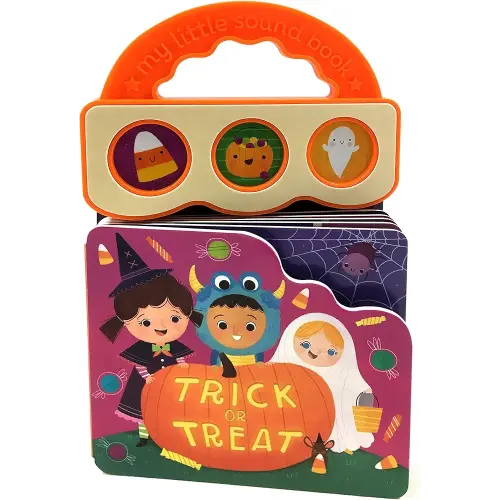 Trick Or Treat 3-Button Sound Halloween Board Book for Babies and Toddlers