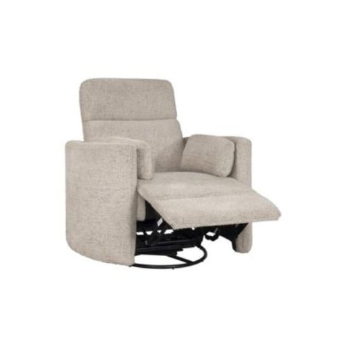 1 piece  Polyester  Burlap Manual Swivel Recliner chair