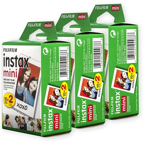 FUJIFILM Instax Mini Instant Film Twin Pack (White), 20 Photos
