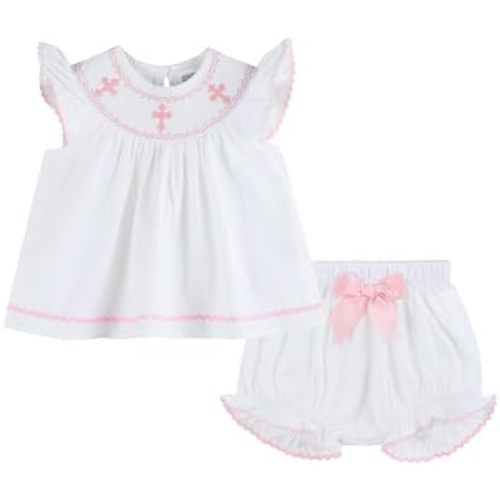 Lil cactus Smocked Dress and Bloomer Set