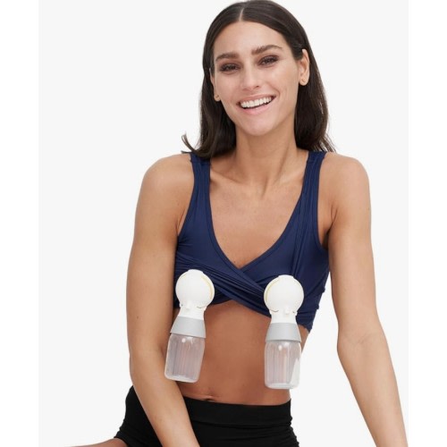 Larken Hands Free Pumping Bra for Breastfeeding | Breast Pump - Maternity Bras for Pregnancy, Pumping & Nursing Bra in One