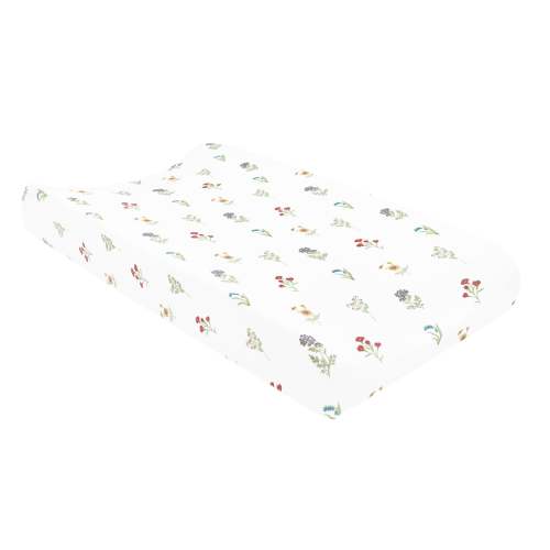 Change Pad/ Mini Mattress Crib Cover in Wildflower