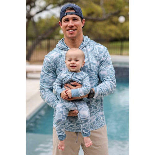Seaside Camo Baby Zip Up | Coastal Infant Gift | BURLEBO