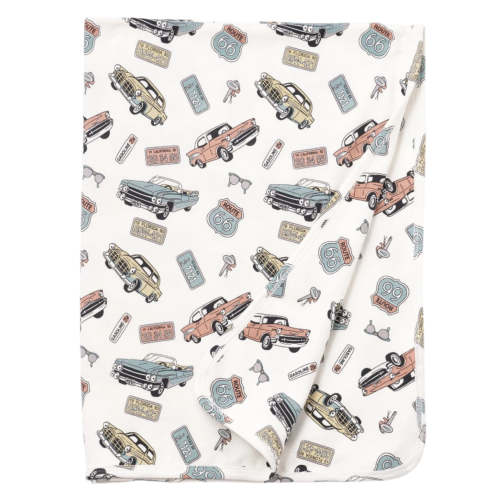 Route 66 Baby Boy Bamboo Vintage Cars Stroller Blanket – HoneyBug