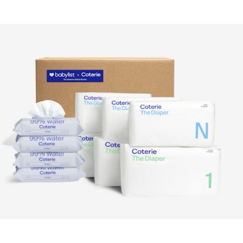 Coterie The Diaper Size Newborn ,Size 1 Diapers & Wipes Starter Bundle