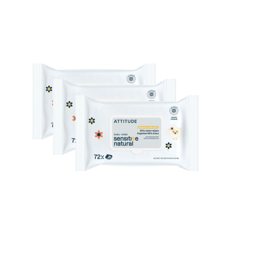 Natural Baby Wipes for Sensitive Skin I ATTITUDE
