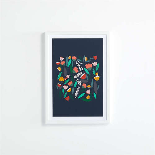 Kindness Framed Wall Art Print