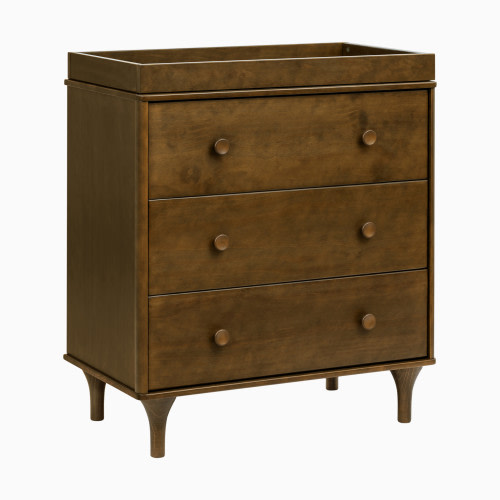 babyletto Lolly 3-Drawer Changer Dresser - Natural Walnut