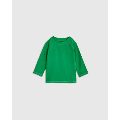 Long Sleeve Raglan Rash Guard - Baby in Grass Green