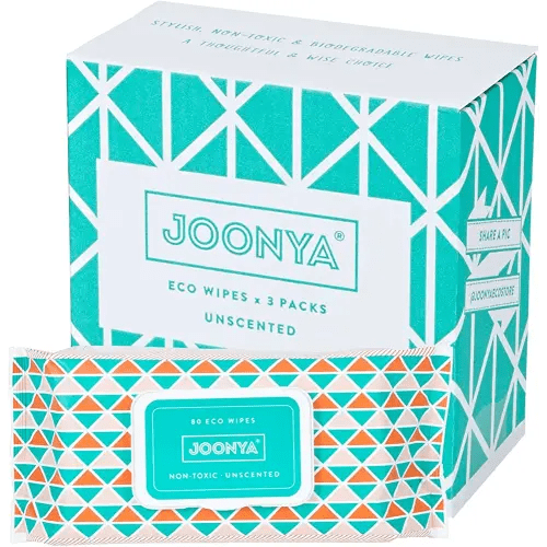 Joonya Baby Wipes - Non-Toxic, Earth-Friendly Baby Wipes for Calm, Healthy Skin - Fragrance Free Baby Wipes - Bulk Baby Wipes - 3 Packs of 80 Diaper Wipes (240)