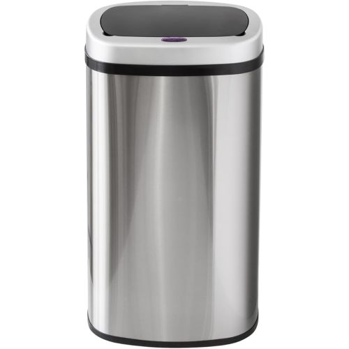 Healthy Choice 50L Automatic Sensor Bin – Hands-Free Waste Disposal with Waterproof Lid, Touch-to-Open & Close, Battery Operated with Low Power Alert – Silver