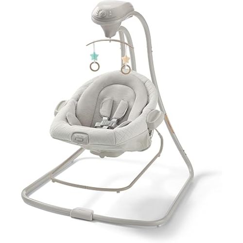 Graco DuetConnect LX Baby Swing and Bouncer - 2-in-1 Infant Swing and Baby Rocker, Newborn Essential, Gifts for New Parents