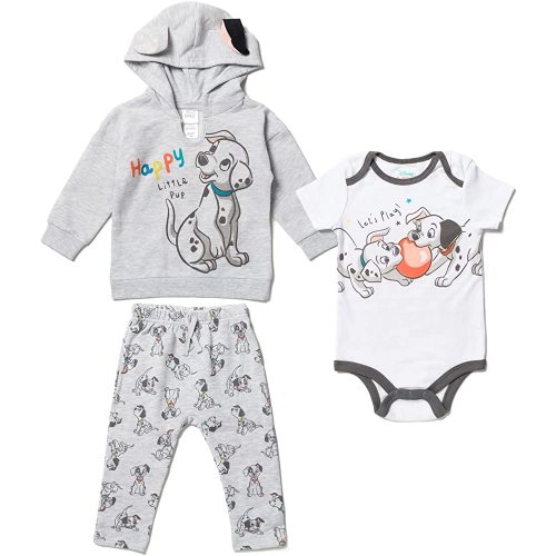 Disney Classics Winnie the Pooh Mickey Mouse Baby Hoodie Bodysuit and Pants 3 Piece Outfit Set (Newborn - 24 Months)