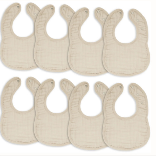 Muslin Bibs in Sand – Comfy Cubs