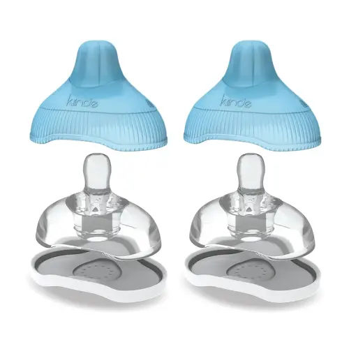 Kiinde Twist Active Latch Nipples for Breast Milk or Formula Feeding - Medium Flow (2 Pack)