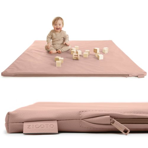Stylish Vegan Leather Baby Play Mat - Soft, Easy to Clean Floor Mat Cr – ZICOTO