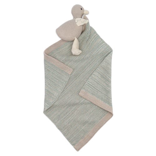 Georgie Goose Cotton Lovey Baby Blanket
