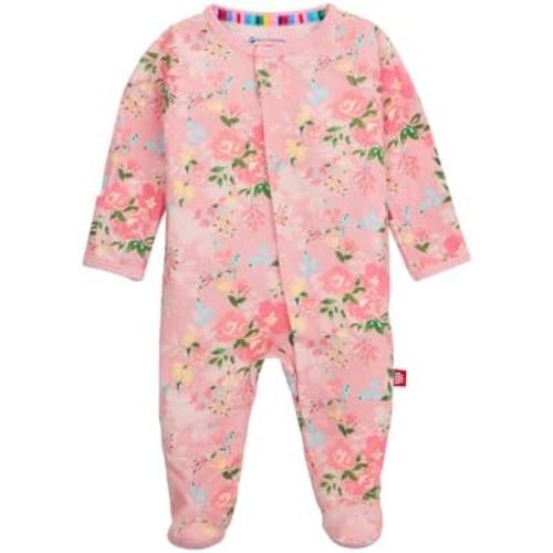 Magnetic Me Girls Modal Magnetic Baby Footie Pajamas | Silky Soft Modal Fabric | Baby Sleepers Available Sizes PRE - 24M