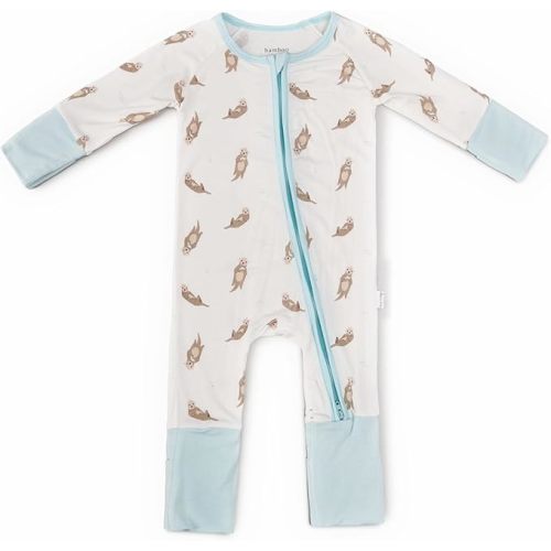 Bamboo Little Ultra-Soft Convertible Baby Romper - Gender Neutral Infant Clothes with 2-Way Zipper, Footless Sleepwear