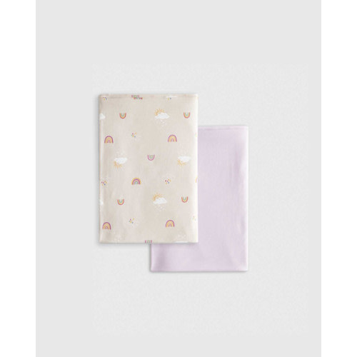 Quince Bamboo Swaddle 2-Pack in Rainbows