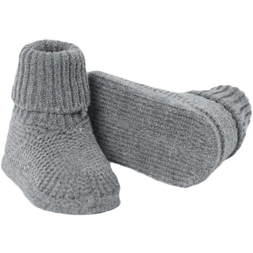 Baby Booties Newborn Babe First Walkers Non-Slip Stay On Boots Crib Shoes Sock Warm Knit Booties
