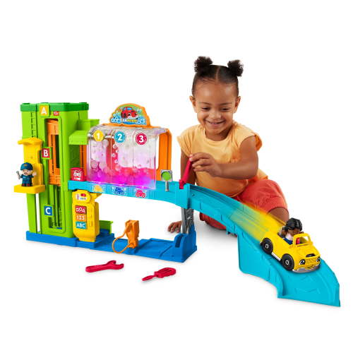 Little People, Light-Up Learning Garage, 5 Pieces, Multicolor