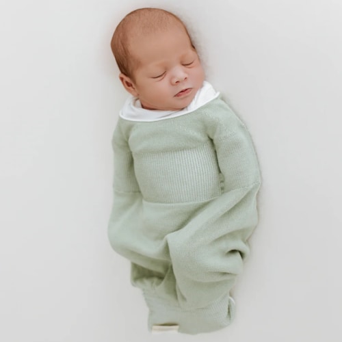 Bamboo Pure Mint Swaddle Sleep Sack - Large (12-18 pounds)
