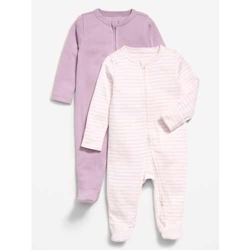 2-Way-Zip Sleep & Play Footed One-Piece 2-Pack for Baby