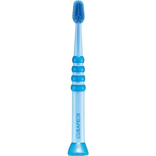 Curaprox Baby Toothbrush – for Infants and Toddlers | Ultra-Soft bristles for Gentle Cleaning | Blue-Blue | Single Pack