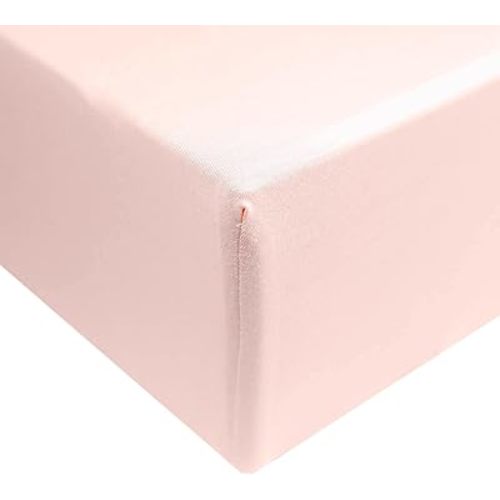 Copper Pearl Premium Knit Baby Crib Sheets for Standard Mattresses, Breathable and Soft, Blush